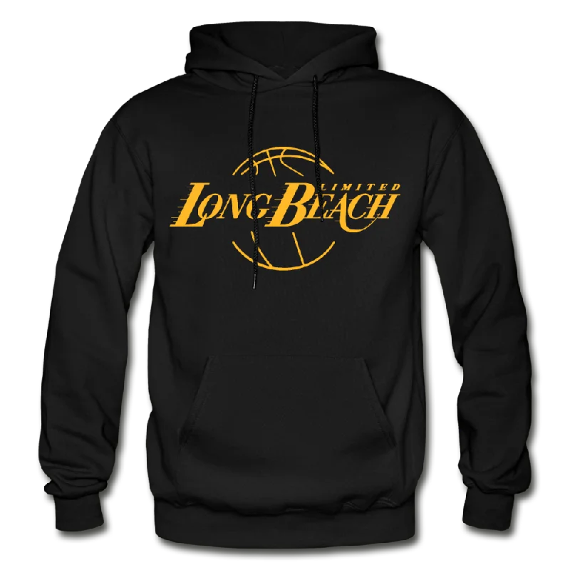 Showtime | Black Hoodie Hoodie with Distressed Vintage Worn