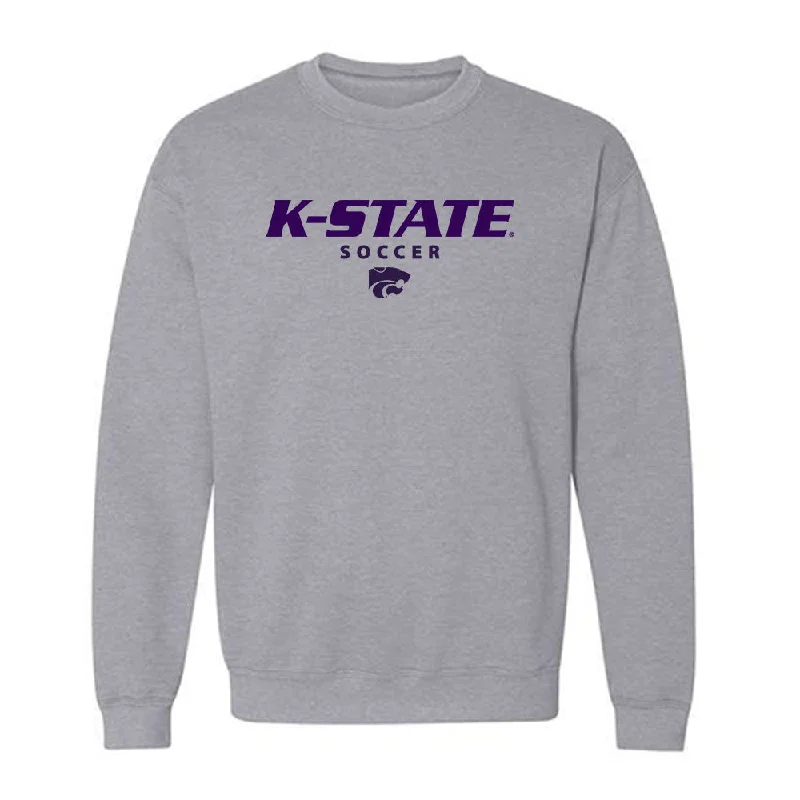 Kansas State - NCAA Women's Soccer : Reece Walrod - Crewneck Sweatshirt Classic Shersey Hoodie with Set-In Sleeves Structured Classic Kansas State - NCAA Women's Soccer : Reece Walrod - Crewneck Sweatshirt Classic Shersey Hoodie with Set-In Sleeves Structured Classic
