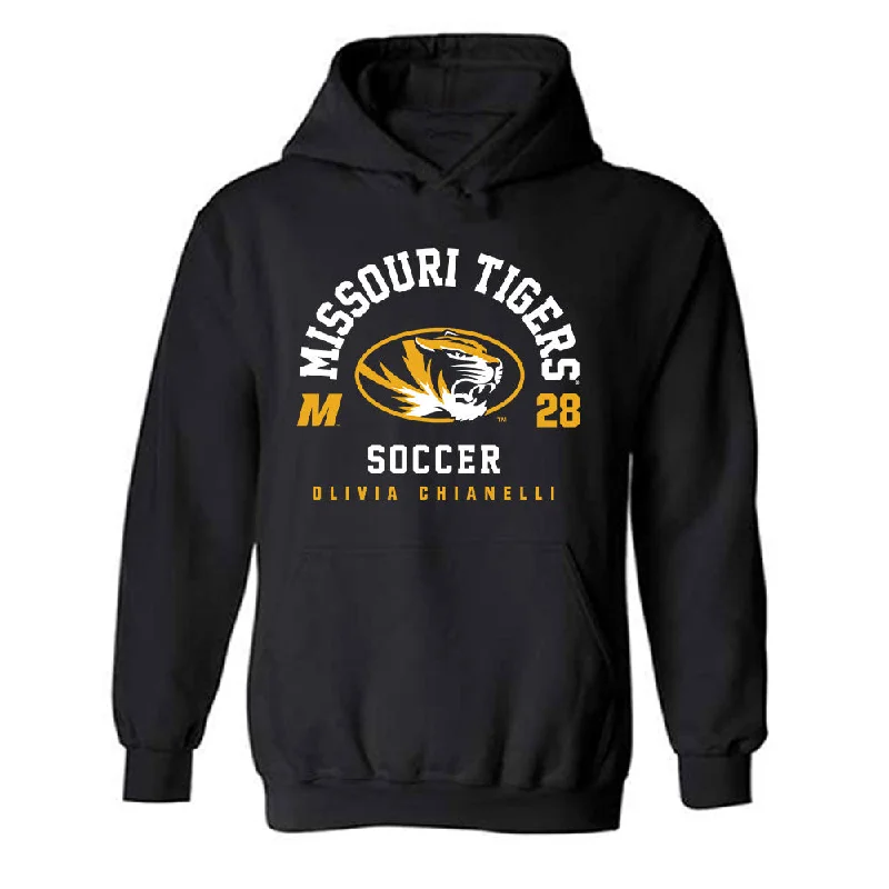 Missouri - NCAA Women's Soccer : Olivia Chianelli - Hooded Sweatshirt Classic Fashion Shersey Hoodie with Cropped Fit Short Trendy Missouri - NCAA Women's Soccer : Olivia Chianelli - Hooded Sweatshirt Classic Fashion Shersey Hoodie with Cropped Fit Short Trendy