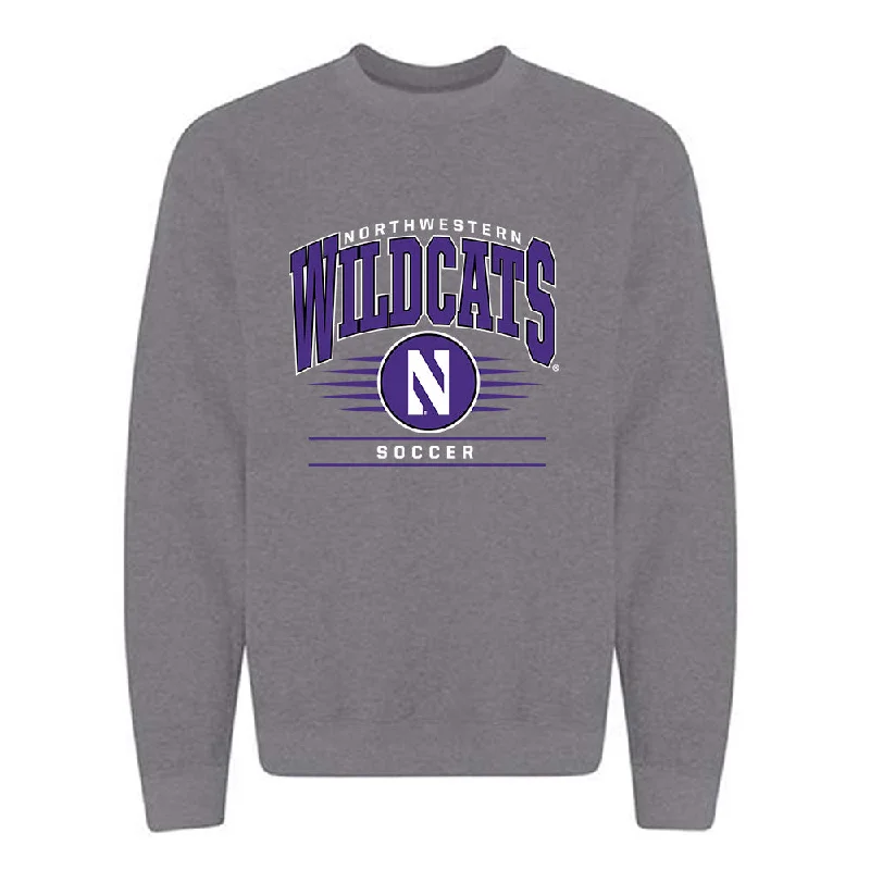 Northwestern - NCAA Women's Soccer : Kelsey Kwon - Classic Shersey Crewneck Sweatshirt Hoodie with Raglan Sleeves Sporty Comfortable Northwestern - NCAA Women's Soccer : Kelsey Kwon - Classic Shersey Crewneck Sweatshirt Hoodie with Raglan Sleeves Sporty Comfortable