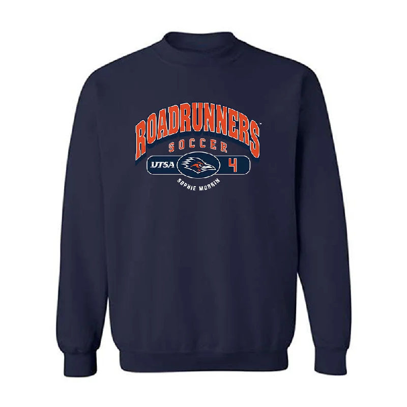 UTSA - NCAA Women's Soccer : Sophie Morrin - Navy Classic Sweatshirt Hoodie with Longline Fit Extended Stylish UTSA - NCAA Women's Soccer : Sophie Morrin - Navy Classic Sweatshirt Hoodie with Longline Fit Extended Stylish