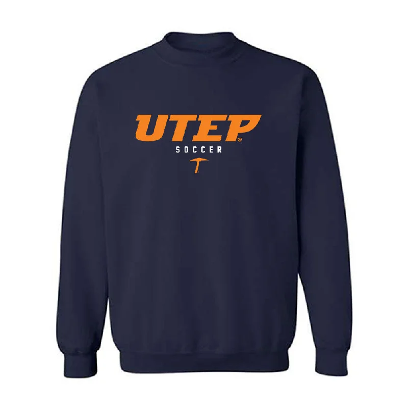 UTEP - NCAA Women's Soccer : Alexandria Stickney - Crewneck Sweatshirt Hoodie with Hidden Zipper Minimalist Clean UTEP - NCAA Women's Soccer : Alexandria Stickney - Crewneck Sweatshirt Hoodie with Hidden Zipper Minimalist Clean