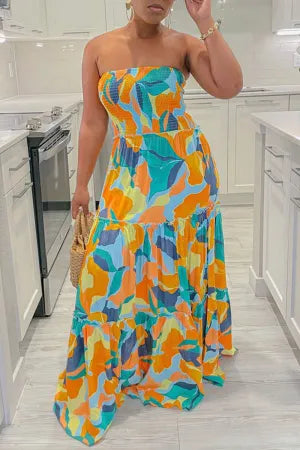 Casual Off-Shoulder Strapless Dress Tunics Luxurious premium