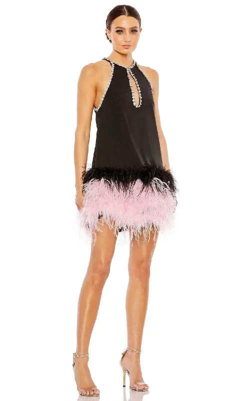 Mac Duggal 11437 - Baby Doll Dress Tunics Party sparkling