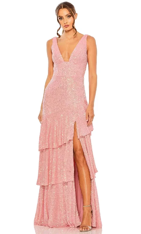 Ieena Duggal 27046 - Sequined Dress Boat Neckline Classic