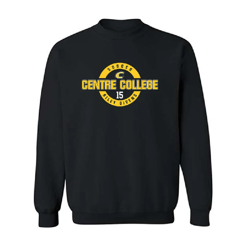 Centre College - NCAA Women's Soccer : Riley Givens - Crewneck Sweatshirt Classic Fashion Shersey Hoodie with Exposed Zipper Edgy Industrial Centre College - NCAA Women's Soccer : Riley Givens - Crewneck Sweatshirt Classic Fashion Shersey Hoodie with Exposed Zipper Edgy Industrial