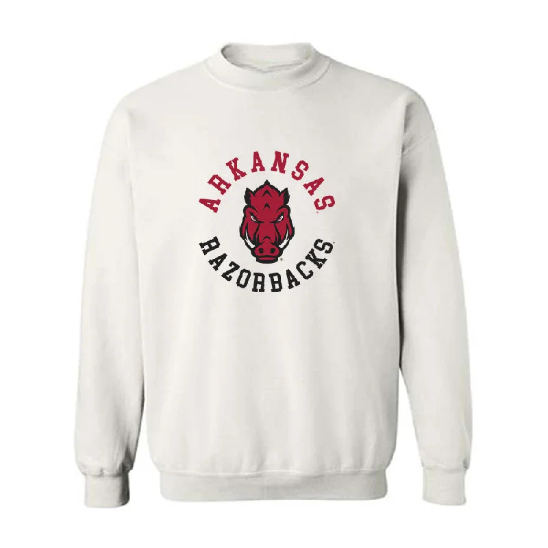 Arkansas - NCAA Women's Soccer : Anaiyah Robinson - Crewneck Sweatshirt Hoodie with Back Slit Movement Comfort Arkansas - NCAA Women's Soccer : Anaiyah Robinson - Crewneck Sweatshirt Hoodie with Back Slit Movement Comfort