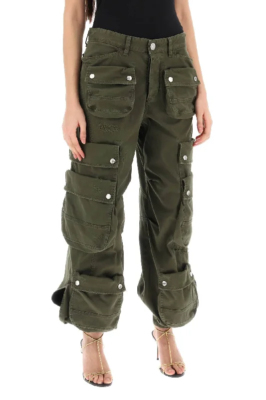 Dsquared2 Wide Leg Cargo Pants Soft Stretch Leggings