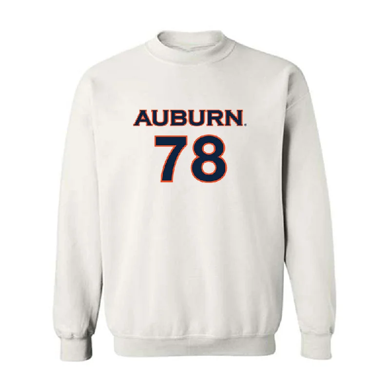 Auburn - NCAA Women's Soccer : Jenna Sapong - White Replica Shersey Sweatshirt Hoodie with Gradient Ombre Colorful Auburn - NCAA Women's Soccer : Jenna Sapong - White Replica Shersey Sweatshirt Hoodie with Gradient Ombre Colorful