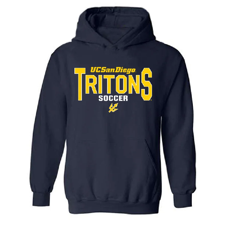 UCSD - NCAA Women's Soccer : Lucy Granger - Hooded Sweatshirt Classic Shersey Hoodie with Stripes Bold Sporty UCSD - NCAA Women's Soccer : Lucy Granger - Hooded Sweatshirt Classic Shersey Hoodie with Stripes Bold Sporty