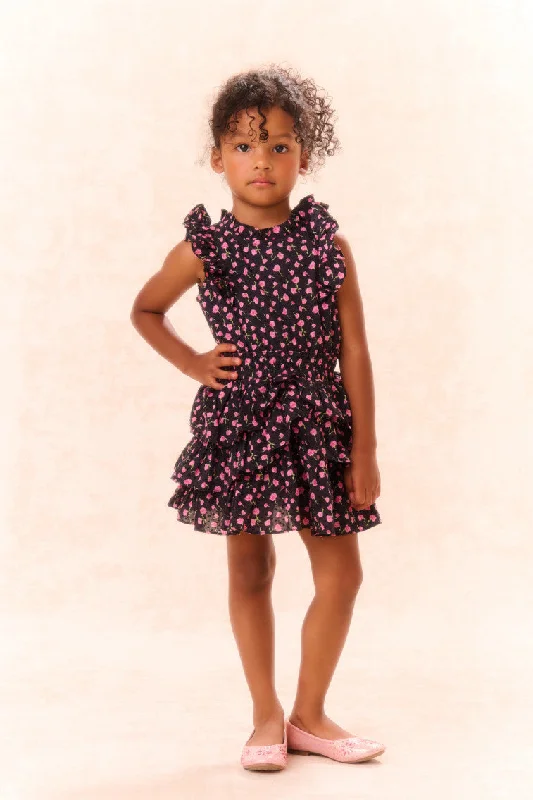 Girls Janelly Cotton Floral Dress Tunics Trendy modern