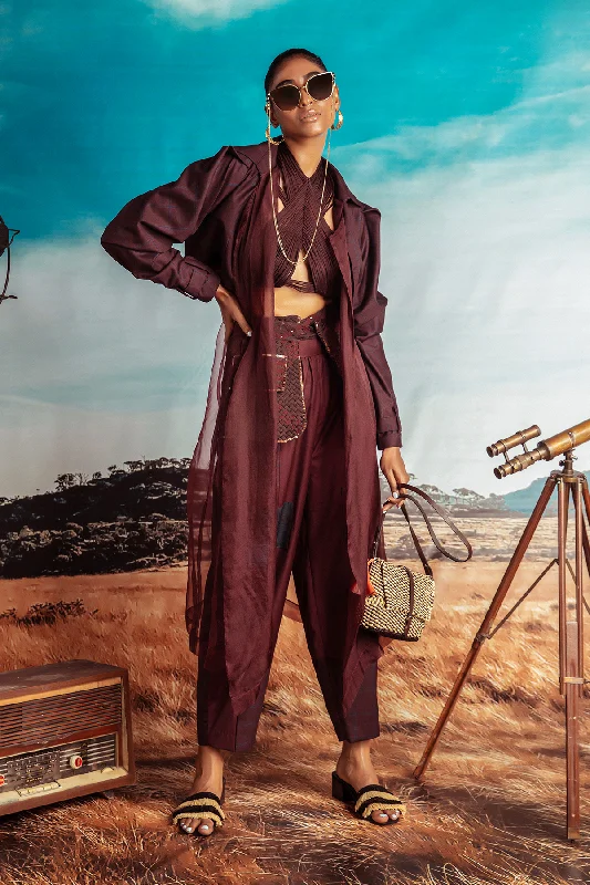 Chocolate Brown Pants Comfortable Cargo Pants