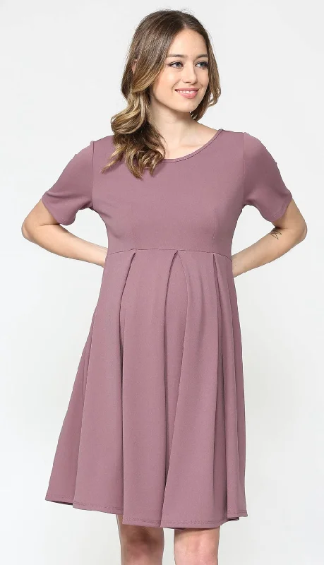 Maternity Front Pleat Dress Tunics Cozy comfortable