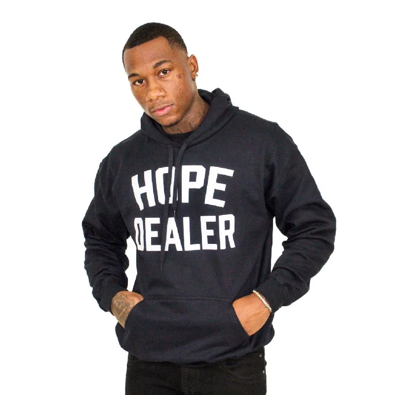 HOPE DEALER HOODIE (BLACK) Hoodie with Tie-Dye Psychedelic Retro