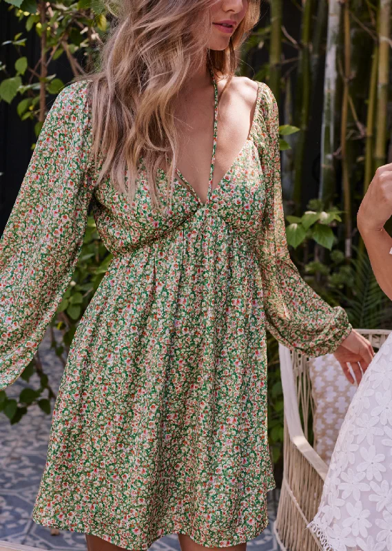 Wild Poppies Mini Dress Cozy T-Shirt Mini Dress