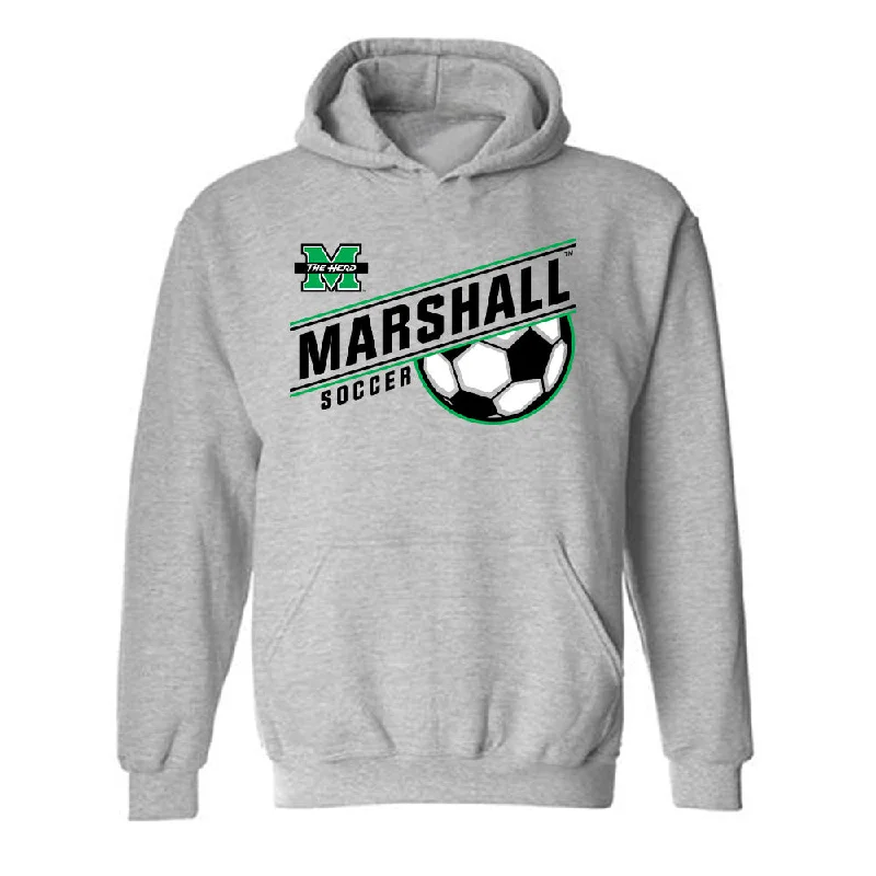 Marshall - NCAA Women's Soccer : Katie Porter - Sport Grey Generic Hooded Sweatshirt Hoodie with Toggle Buttons Decorative Unique Marshall - NCAA Women's Soccer : Katie Porter - Sport Grey Generic Hooded Sweatshirt Hoodie with Toggle Buttons Decorative Unique