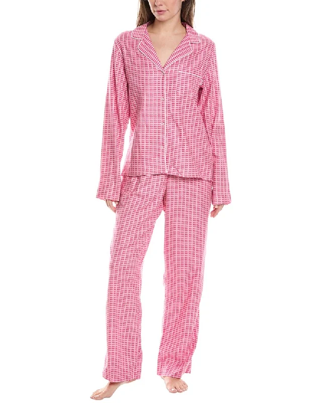 Dkny 2Pc Notch Top & Pant Sleep Set Fashionable Jogger Pants