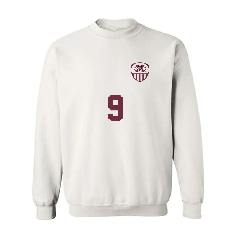 Mississippi State - NCAA Women's Soccer : Gabrielle Mccaslin - Replica Shersey Crewneck Sweatshirt Hoodie with Patch Decorative Personalized Mississippi State - NCAA Women's Soccer : Gabrielle Mccaslin - Replica Shersey Crewneck Sweatshirt Hoodie with Patch Decorative Personalized