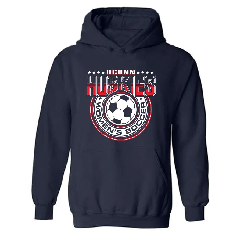 UConn - NCAA Women's Soccer : Elizabeth DiBlasi - Hooded Sweatshirt Sports Shersey Hoodie with Cuffed Sleeves Snug Secure UConn - NCAA Women's Soccer : Elizabeth DiBlasi - Hooded Sweatshirt Sports Shersey Hoodie with Cuffed Sleeves Snug Secure
