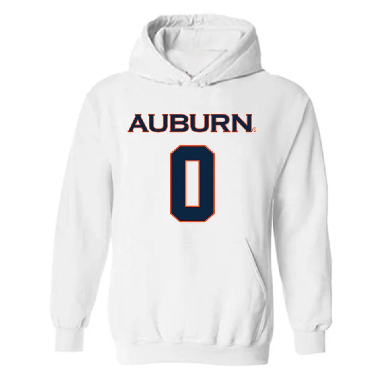 Auburn - NCAA Women's Soccer : Madeline Moore Hooded Sweatshirt Hoodie with Hem Frayed Vintage Worn Auburn - NCAA Women's Soccer : Madeline Moore Hooded Sweatshirt Hoodie with Hem Frayed Vintage Worn