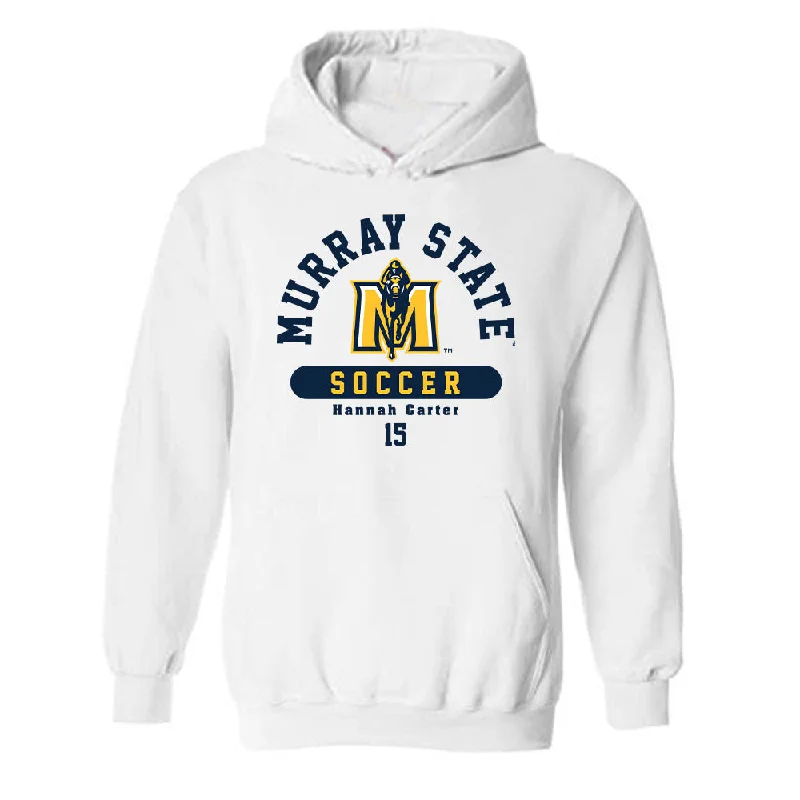 Murray State - NCAA Women's Soccer : Hannah Carter - Hooded Sweatshirt Classic Fashion Shersey Hoodie with Sequins Glamorous Eye-catching Murray State - NCAA Women's Soccer : Hannah Carter - Hooded Sweatshirt Classic Fashion Shersey Hoodie with Sequins Glamorous Eye-catching