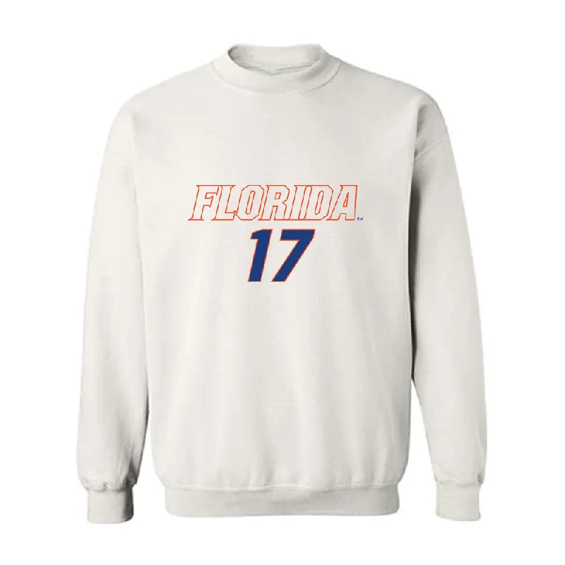 Florida - NCAA Women's Soccer : Delaney Tellex - Replica Shersey Crewneck Sweatshirt Hoodie with Fur Luxurious Winter Florida - NCAA Women's Soccer : Delaney Tellex - Replica Shersey Crewneck Sweatshirt Hoodie with Fur Luxurious Winter