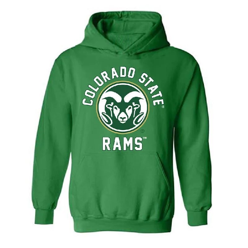 Colorado State - NCAA Women's Soccer : Mia Massey - Hooded Sweatshirt Classic Shersey Hoodie with Elastic Cuffs Stretchable Comfortable