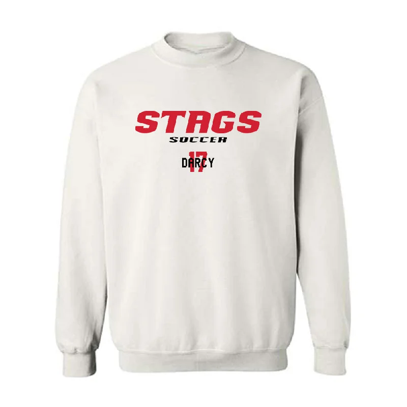 Fairfield - NCAA Women's Soccer : Alex Darcy - Crewneck Sweatshirt Classic Fashion Shersey Hoodie with Embroidery Detailed Premium Fairfield - NCAA Women's Soccer : Alex Darcy - Crewneck Sweatshirt Classic Fashion Shersey Hoodie with Embroidery Detailed Premium