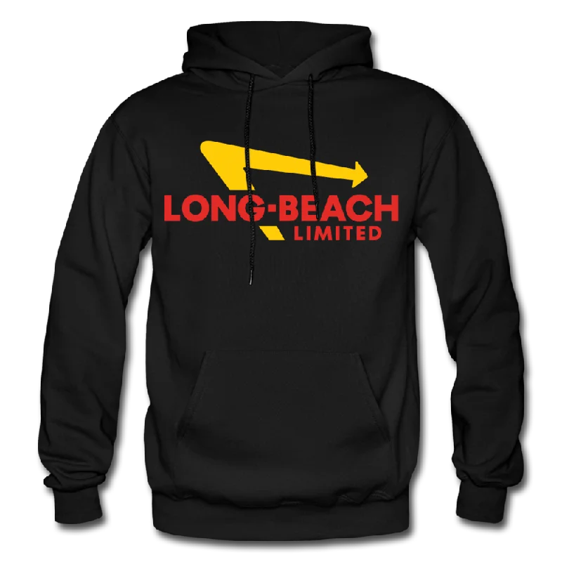 Animal Style | Black Hoodie Hoodie with Side Slits Relaxed Casual