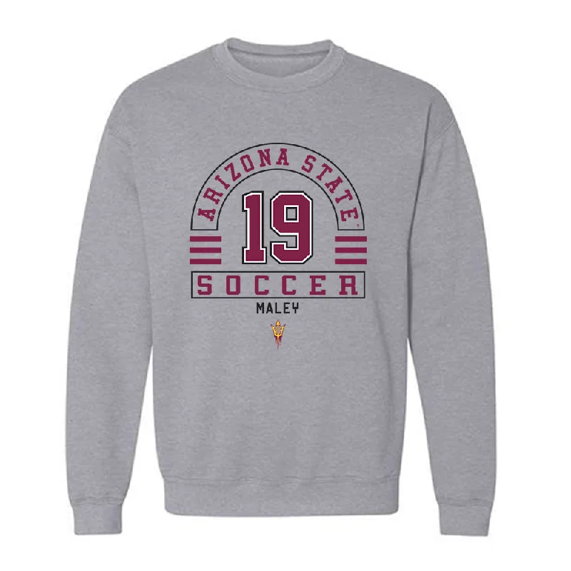Arizona State - NCAA Women's Soccer : Savannah Maley - Crewneck Sweatshirt Classic Fashion Shersey Hoodie with Rolled Sleeves Casual Relaxed Arizona State - NCAA Women's Soccer : Savannah Maley - Crewneck Sweatshirt Classic Fashion Shersey Hoodie with Rolled Sleeves Casual Relaxed