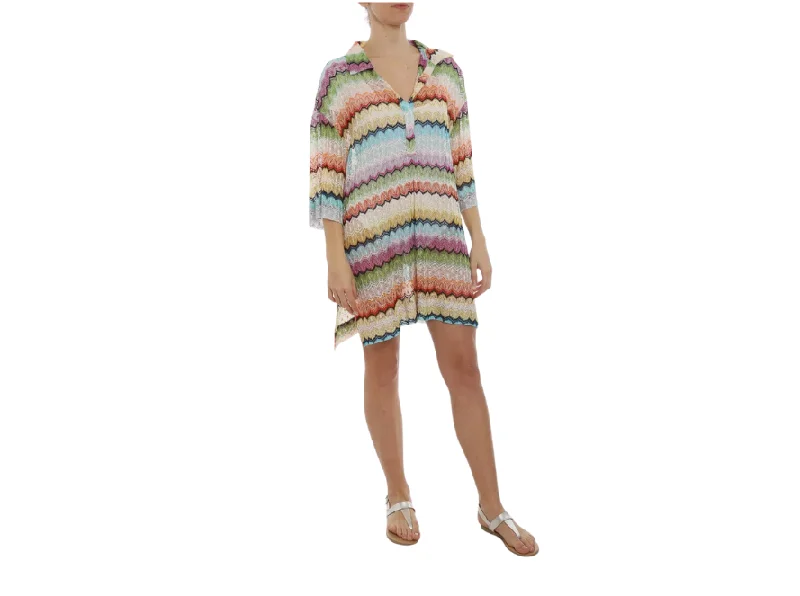 Missoni Mini Dress Tunic Coverup w/ Matching Shorts SET Stylish Sweetheart Mini Dress Missoni Mini Dress Tunic Coverup w/ Matching Shorts SET Stylish Sweetheart Mini Dress