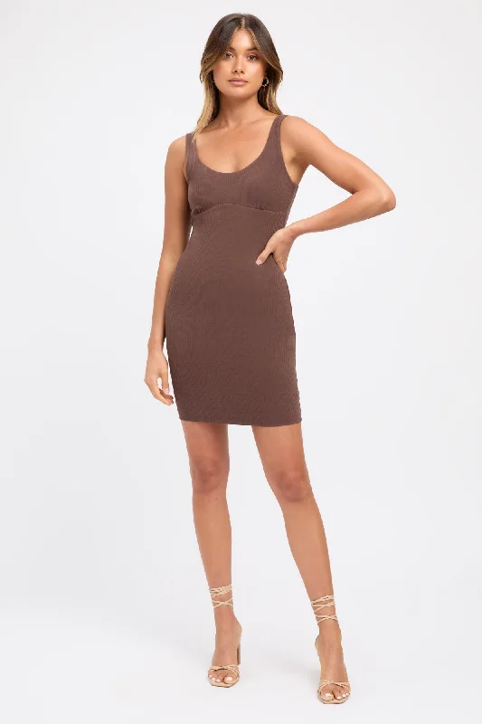 Kaia Mini Dress Comfortable Zip-Up Mini Dress