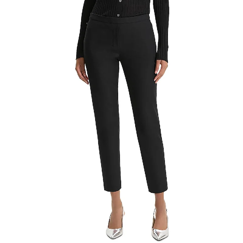 Womens High Rise Solid Ankle Pants Trendy Printed Leggings