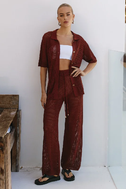 SMITH PANT - CHOCOLATE Stylish Slim Trousers