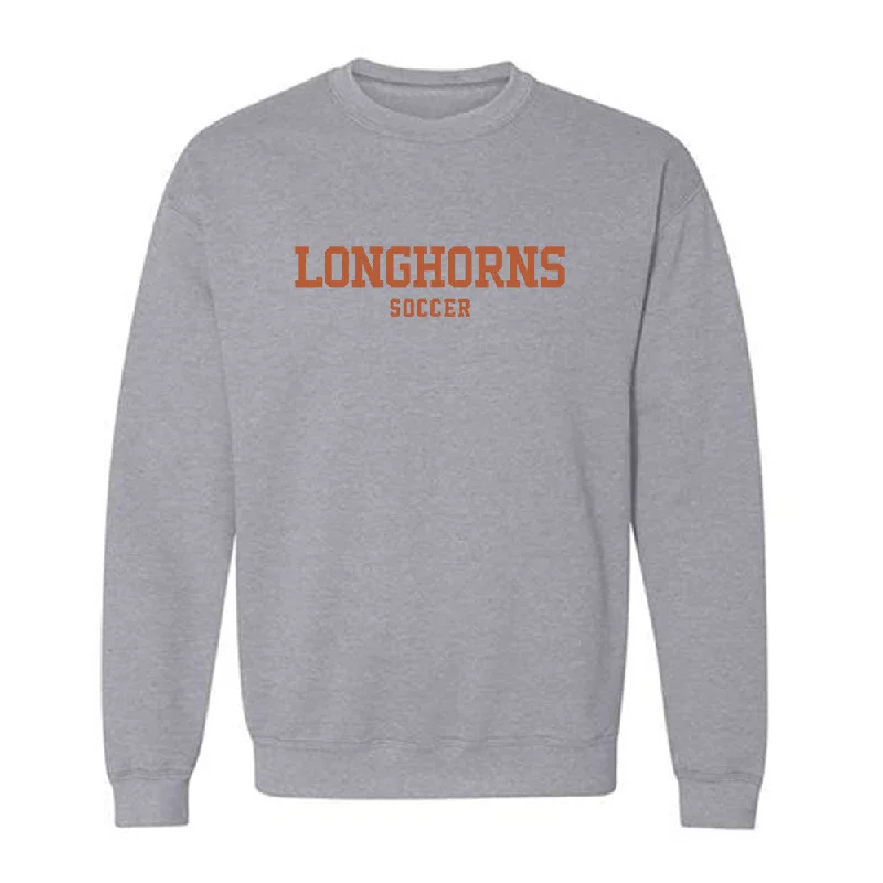 Texas - NCAA Women's Soccer : Sophia Claros - Classic Shersey Crewneck Sweatshirt Hoodie with Thumb Holes Functional Cozy Texas - NCAA Women's Soccer : Sophia Claros - Classic Shersey Crewneck Sweatshirt Hoodie with Thumb Holes Functional Cozy