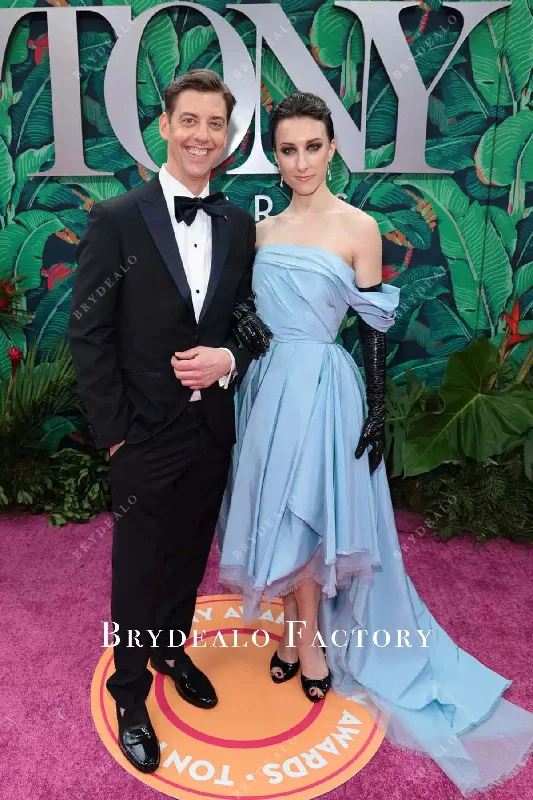 Skye Maddox Sky Blue High-low Dress 2023 Tony Awards Tunics Stylish modern