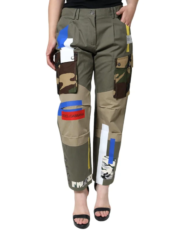 Dolce & Gabbana  Women's Cargo Pants Cozy Jogger Leggings