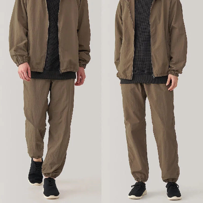 MUJI Walker Water Repellent Wind Pants Slim-Fit Khaki Pants