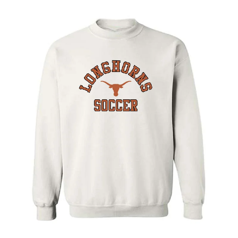 Texas - NCAA Women's Soccer : Carly Montgomery - Crewneck Sweatshirt Hoodie with Contrast Stitching Detailed Premium Texas - NCAA Women's Soccer : Carly Montgomery - Crewneck Sweatshirt Hoodie with Contrast Stitching Detailed Premium