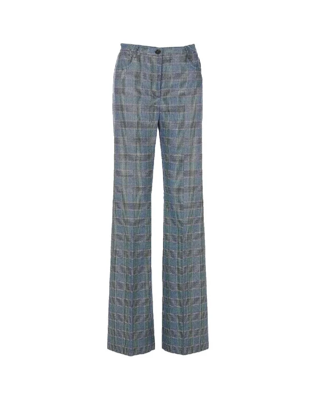 PINKO  Womens Tweed Wide Leg Pants Stylish Elastic Waist Pants
