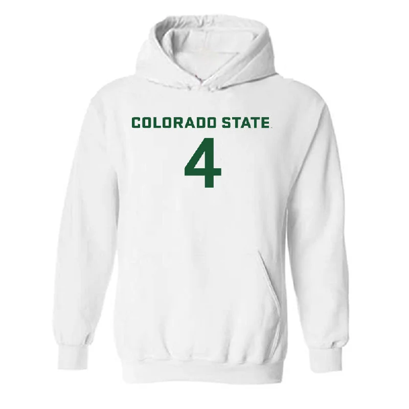 Colorado State - NCAA Women's Soccer : Olivia Stutzman - Hooded Sweatshirt Hoodie with Typography Text Message Colorado State - NCAA Women's Soccer : Olivia Stutzman - Hooded Sweatshirt Hoodie with Typography Text Message