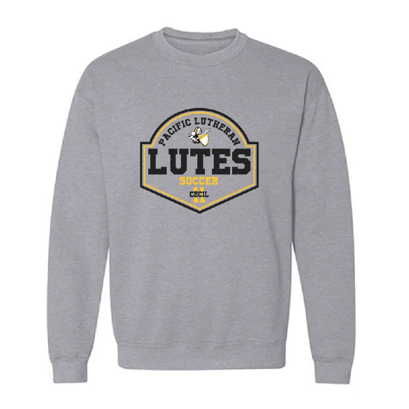 PLU - NCAA Women's Soccer : Hannah Cecil - Crewneck Sweatshirt Classic Fashion Shersey Hoodie with Tied Waist Feminine Flattering PLU - NCAA Women's Soccer : Hannah Cecil - Crewneck Sweatshirt Classic Fashion Shersey Hoodie with Tied Waist Feminine Flattering