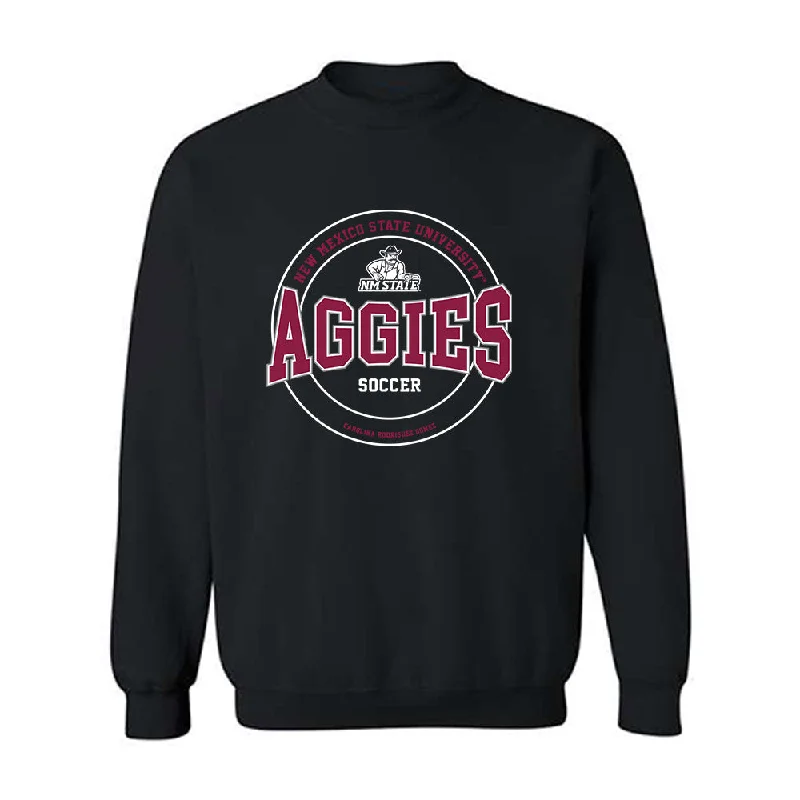 NMSU - NCAA Women's Soccer : Carolina Rodriguez Gomez - Crewneck Sweatshirt Classic Fashion Shersey Hoodie with Hem Applique Textured Unique NMSU - NCAA Women's Soccer : Carolina Rodriguez Gomez - Crewneck Sweatshirt Classic Fashion Shersey Hoodie with Hem Applique Textured Unique