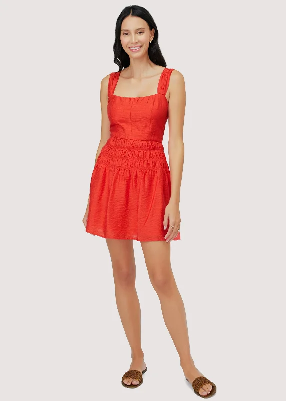 Hidden Oasis Mini Dress Modern Satin Mini Dress