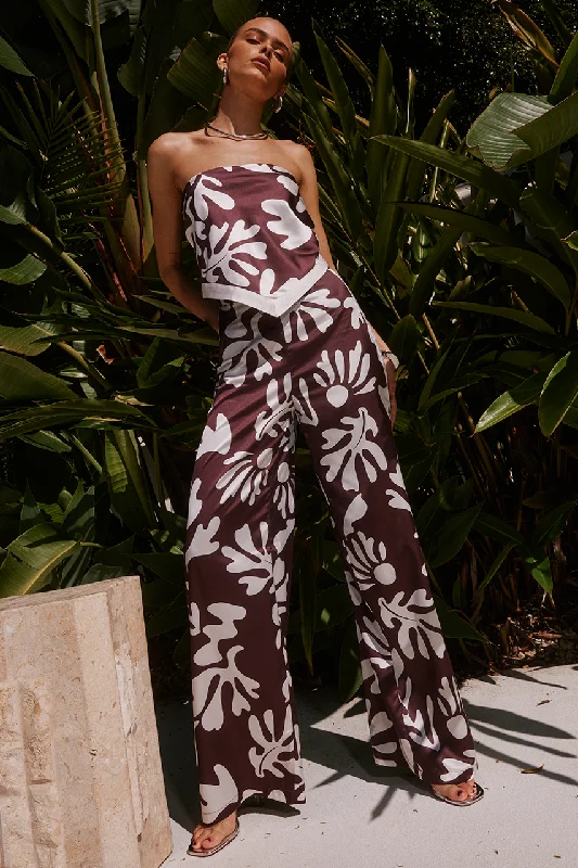 AVIANNA PANT - CHOCOLATE BOTANICA Classic Pleated Pants