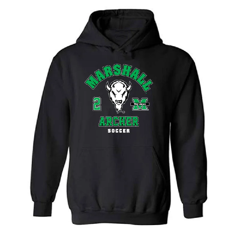 Marshall - NCAA Women's Soccer : Kylie Archer - Classic Fashion Shersey Hooded Sweatshirt Hoodie with Ribbed Cuffs Snug Fit Comfort Marshall - NCAA Women's Soccer : Kylie Archer - Classic Fashion Shersey Hooded Sweatshirt Hoodie with Ribbed Cuffs Snug Fit Comfort