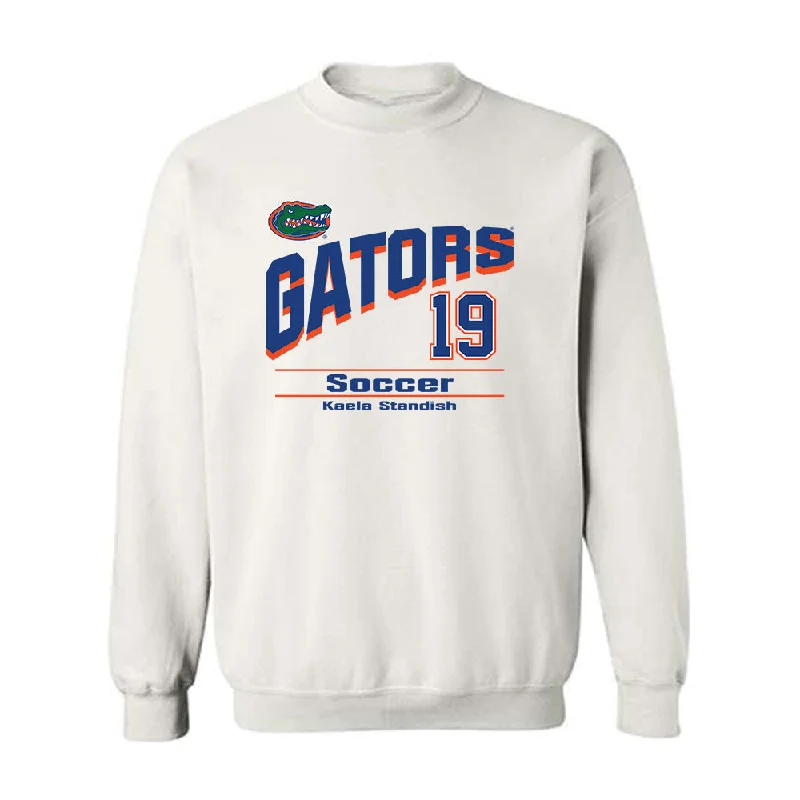 Florida - NCAA Women's Soccer : Kaela Standish - Crewneck Sweatshirt Hoodie with Applique Textured Unique Florida - NCAA Women's Soccer : Kaela Standish - Crewneck Sweatshirt Hoodie with Applique Textured Unique
