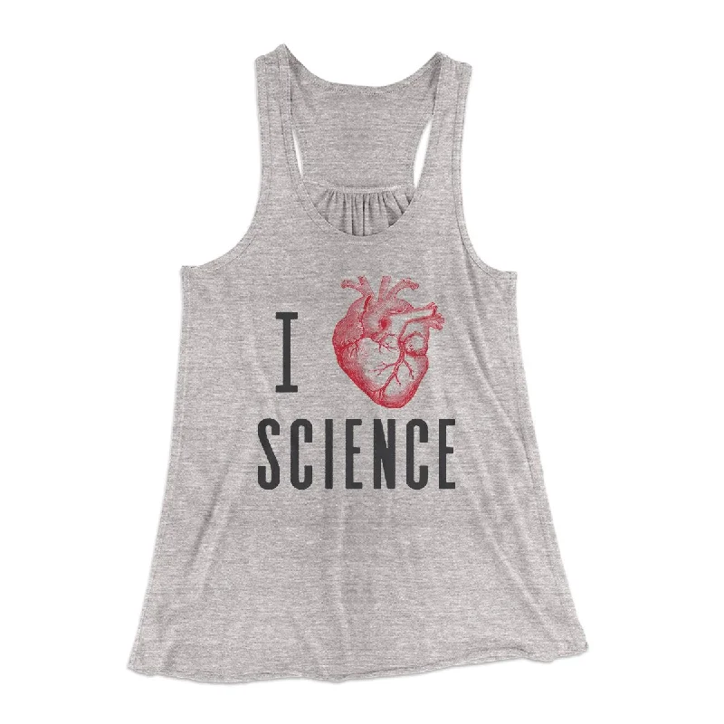 I Heart Science Women's Flowey Tank Top soft pink tank