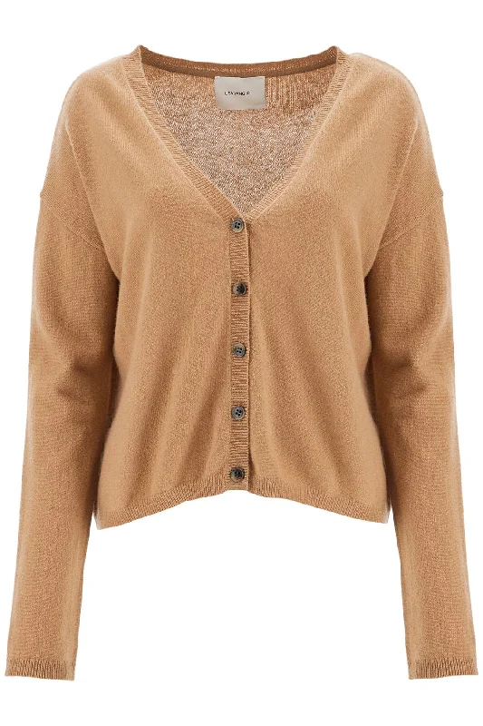 Cashmere Abby Cardigan In Silk Blend Satin Velvet