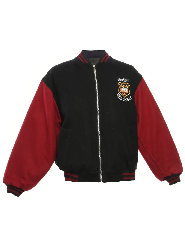 Two Tone Team Jacket - L Fleece Fabric Down Fabric Feather Fabric